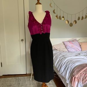 Black and pink dress
